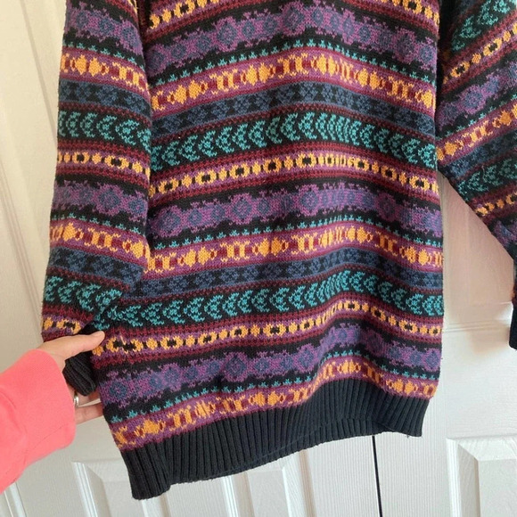 Vintage Liz Claiborne chunky knit sweater size S 100% cotton - Picture 5 of 7